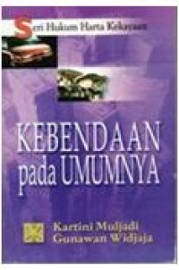Kebendaan Pada Umumnya Image of Kebendaan Pada Umumnya