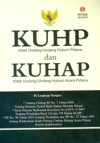 Eksemplar yang tidak tersedia Image of KUHP Kitab Undang-Undang Hukum Pidana dan KUHAP Kitab Undang-Undang Hukum Acara Pidana